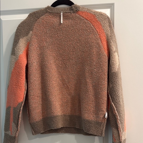 Hello Nite reversible Stylish Women's Sweater in Orange and Brown sz s - Picture 8 of 8